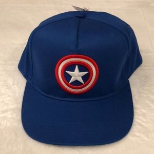 Marvel Captain America Embroidery Logo Cap Blue